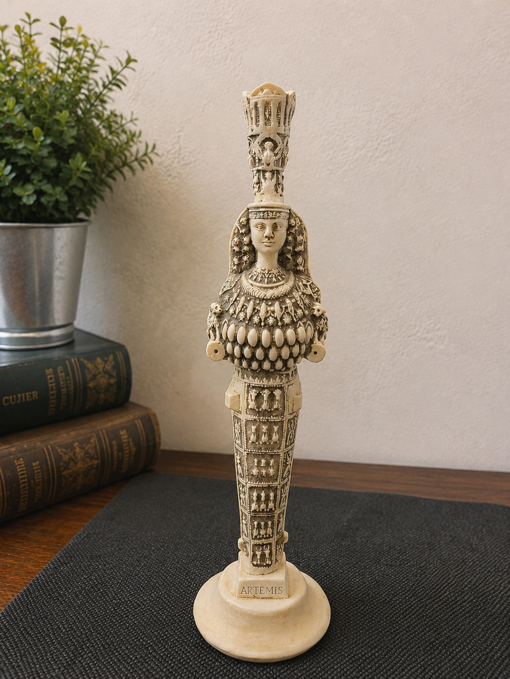 Artemis of Ephesus Greek Goddess Statue Resin Museum Replica Figurine 7" Vintage